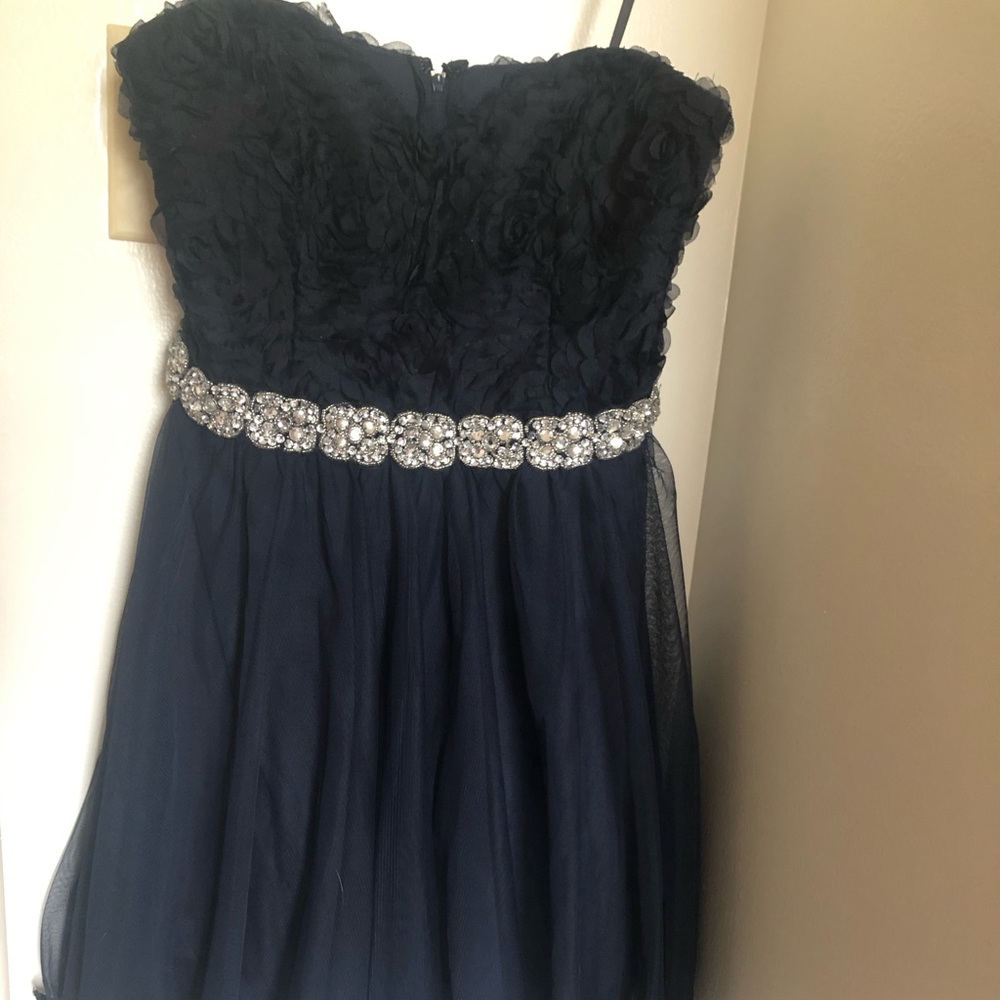 Navy Blue Sleeveless Dress